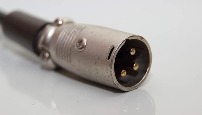 XLR microphone connector plug